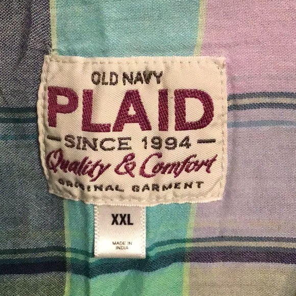 OLD NAVY PLAID LONG SLEEVE SHIRT - Picture 6 of 9